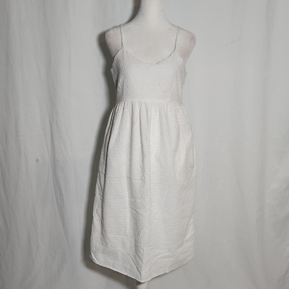 Elegant White  Midi Dress